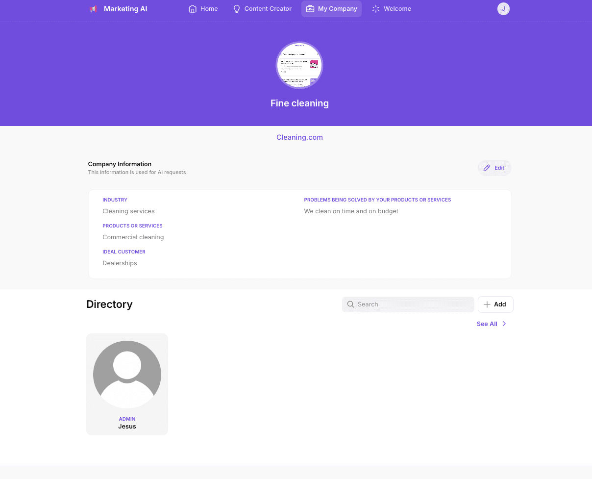 Marketing AI Content Generator